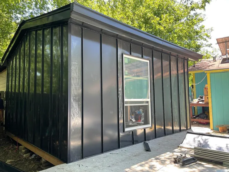 Black standing seam metal wall panels for Metal Roof Installation in West Rockhill