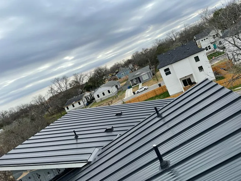 Standing seam metal roof panels with vents for Skylight Repair in West Rockhill
